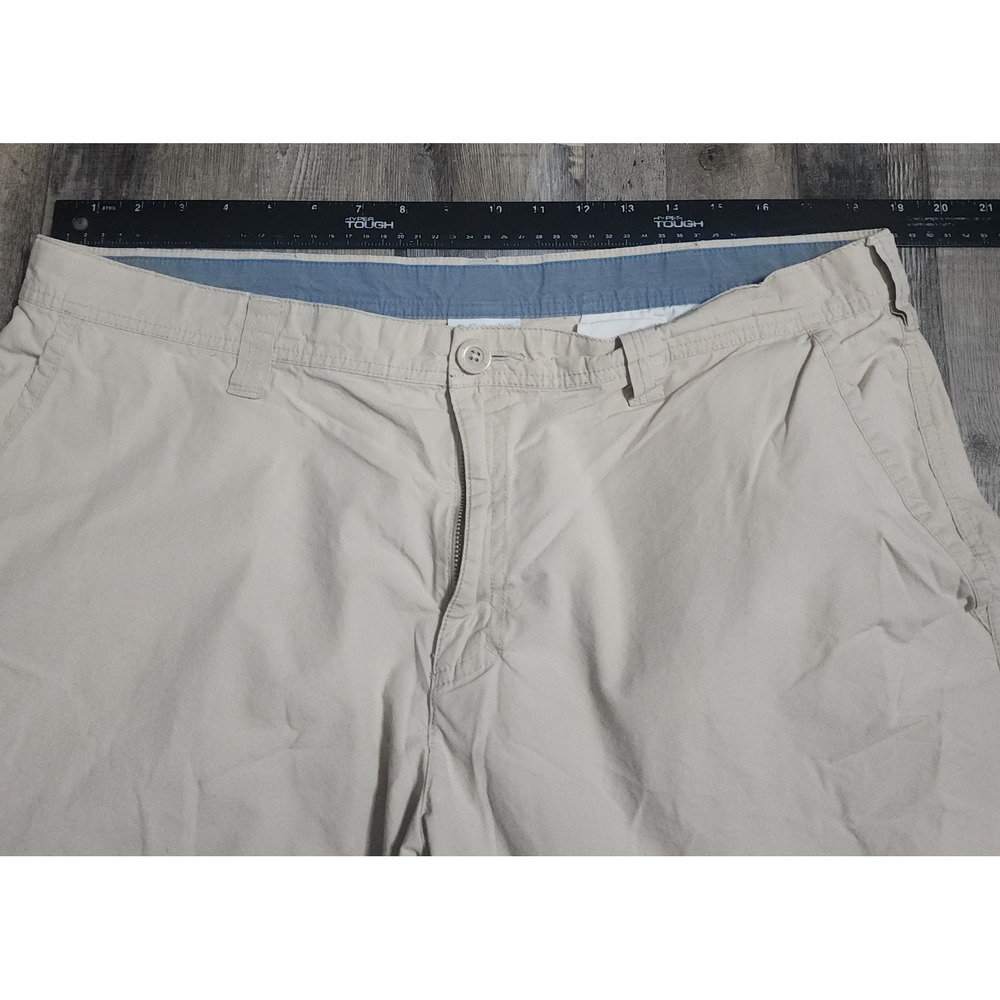 Columbia Shorts Mens 38 Tan Khaki Cotton Blend Outdoor Utility Hiking 10" Inseam - Picture 3 of 9